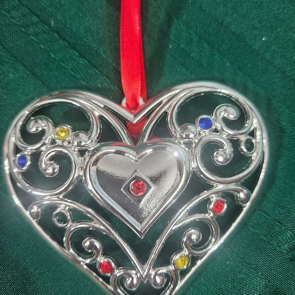 Get Both One Price Lenox Sparkle & Scroll Multi-Crystal Christmas Ornaments